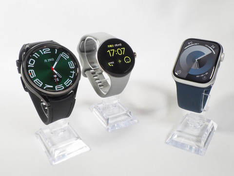 「Apple Watch」に挑む有力候補『Pixel Watch 2』と『Galaxy Watch 6』を比べてみる